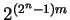 $2^{(2^n-1)m}$