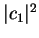$\vert c_1\vert^2$