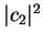 $\vert c_2\vert^2$
