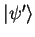 ${\vert\psi' \rangle}$