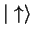 ${\vert\uparrow \rangle}$