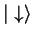 ${\vert\downarrow \rangle}$