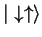 ${\vert\downarrow\uparrow \rangle}$