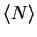 ${\langle N \rangle}$