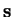 $\mathbf{s}$