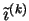 $\tilde{\imath}^{(k)}$