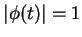 $\vert\phi(t)\vert=1$