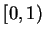 $[0,1)$