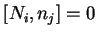 $[N_i,n_j]=0$