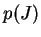 $\displaystyle p(J)$