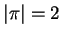 $\vert\pi\vert=2$
