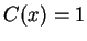 $C(x)=1$