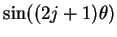 $\displaystyle \sin((2j+1)\theta)$