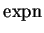 $\mathrm{expn}$
