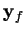 $\mathbf{y}_f$
